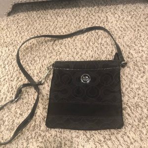 Like new Coach black crossbody